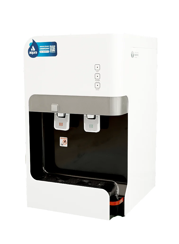 Dispensador de agua filtrada por ósmosis inversa AURA TOP de sobremesa